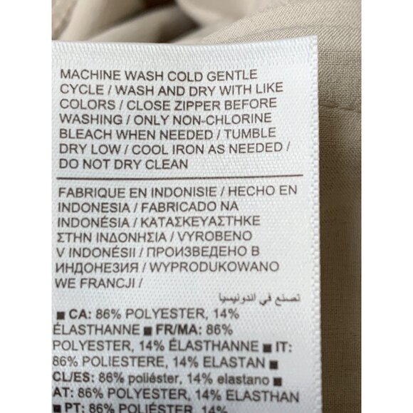 Athleta Brooklyn Heights New Wide Leg Pant Size 20 Recycled Material Beige RZ - Picture 9 of 12